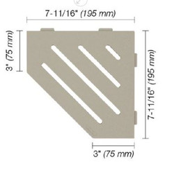 Schluter Shelf-E Pentagonal Wave Greige SES2 D10 TSBG